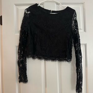 Lace crop top